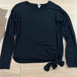 Long Sleeve Black Top